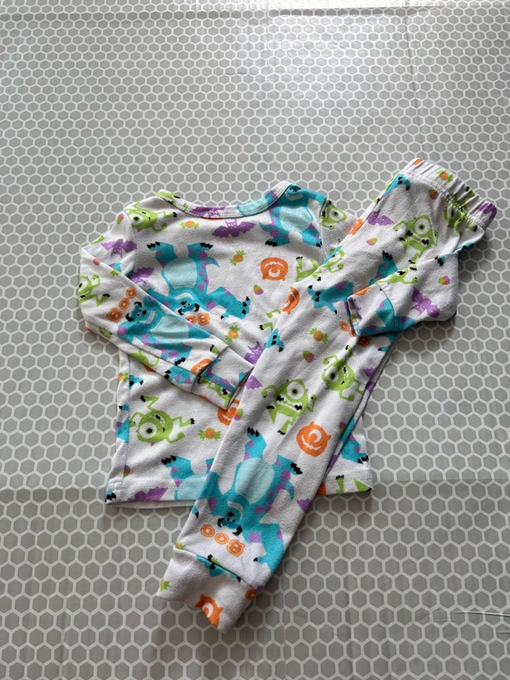 Disney Monsters Ink Two-Piece Print Pajama Set -  Size 4T